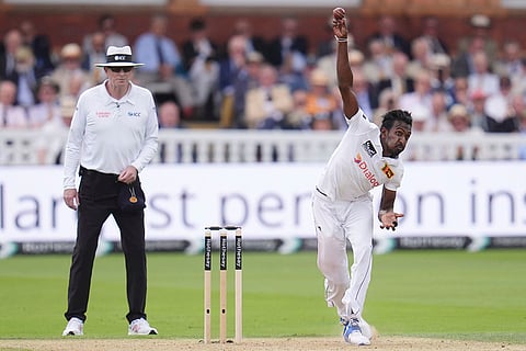 England vs Sri Lanka 2nd Test Day 1: Sri Lanka's Milan Rathnayake bowls against England